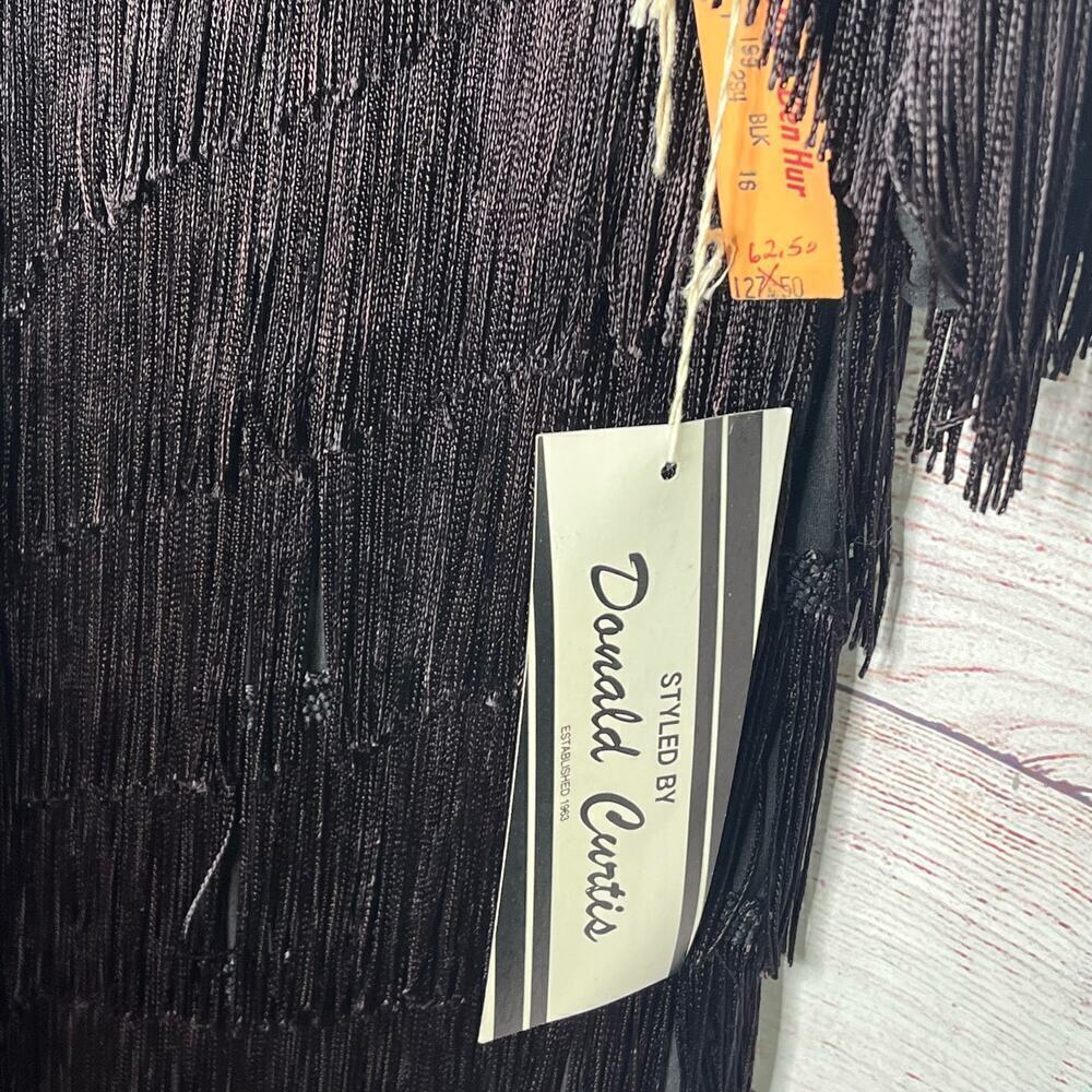 Vintage Hal Ferman Fringe Shift Ombre 1920's Party Gatsby Flapper Dress Size 16 - Picture 10 of 16